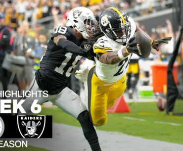 Pittsburgh Steelers vs. Las Vegas Raiders | 2024 Week 6 Game Highlights