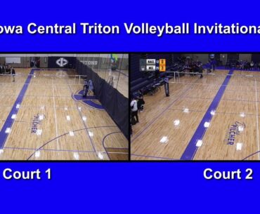 Iowa Central Triton Volleyball Invitational: Courts 1 and 2 (10/26/2024)