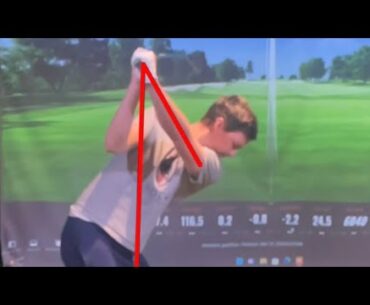 High handle at impact because of his BACKSWING?