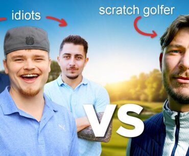 Can 3 average golfers beat a scratch golfer? (3 CLUB CHALLENGE)