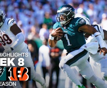 Philadelphia Eagles vs. Cincinnati Bengals | 2024 Week 8 Game Highlights