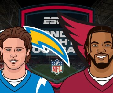 LA Chargers vs Arizona Cardinals Week 7 NFL Monday Night Football Live Game Cast & Audio