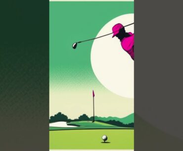 Swing Jazz Groove at Vibrant Resort Golf Courses - Pop Art Illustration #shorts