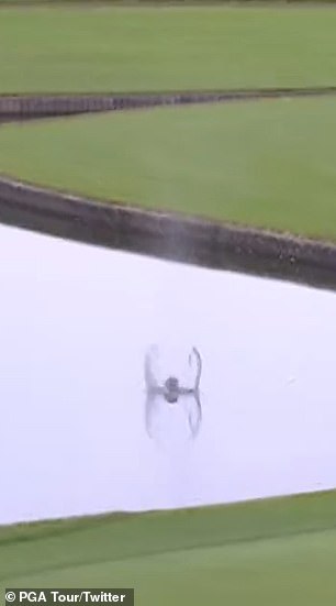 His approach skipped off the water