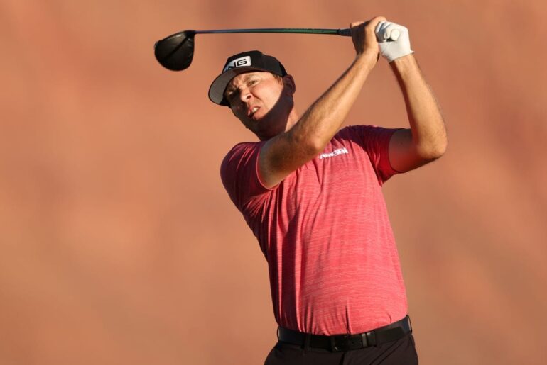 Power on the cutline with three holes left to play in Utah Power looking to upstage the big guns at Zozo Championship