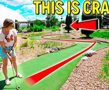 Mind Blowing HUGE Mini Golf Course! - It Shocked Us!
