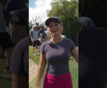 I raised $40k on my beat the pro hole this year! Thanks @fiestabowl for having me out! #golf