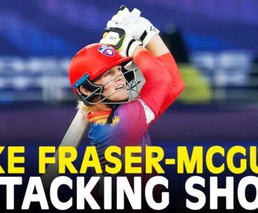 Jake Fraser-McGurk Attacking Shots | Dubai Capitals vs Abu Dhabi Night Riders | Match 8 | ILT20