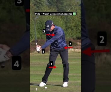 Downswing Sequence (Golf Swing Tips) #slowmotion