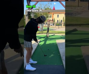 Can I Break A Mini Golf COURSE RECORD?? (Holes 13-18)