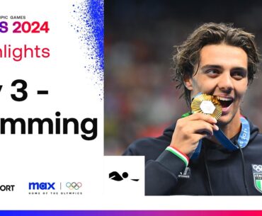 FIRST OLYMPIC GOLD MEDAL! 🥇 | Swimming Paris 2024 Day 3 Highlights | #Paris2024 #Olympics
