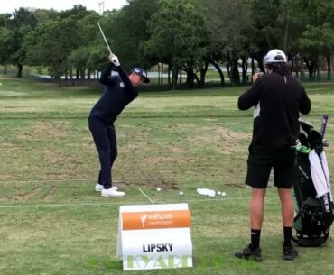 David Lipsky Golf Swing on the driving range Valspar Championship 2023