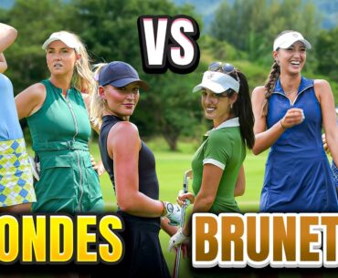 Blondes vs. Brunettes Golf Battle | Loser Wears a Diaper to dinner