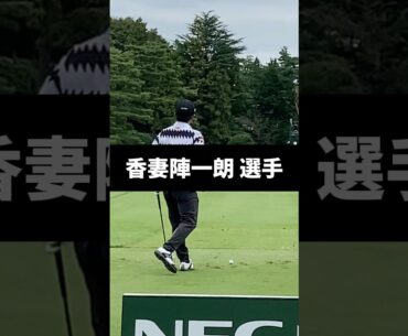 香妻陣一朗選手のアイアンショットのスイング