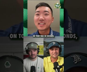 Michael Kim with some thoughts on slow #PGATour players ⛳️ ⚠️ #golf #shorts #golftournament