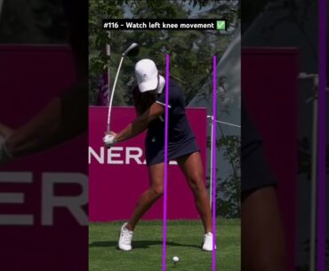 Golf Swing Slow Motion Driver (Left Knee Movement) #golfswing