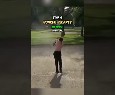 Top 4 Bunker Escapes In Golf | #golf #pga #pgatour