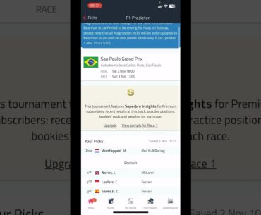 Predicting The Brazilian Grand Prix | F1 2024