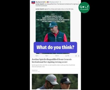 Jordan Spieth disqualified from The Genesis Invitational - PGA TOUR #golf  #short