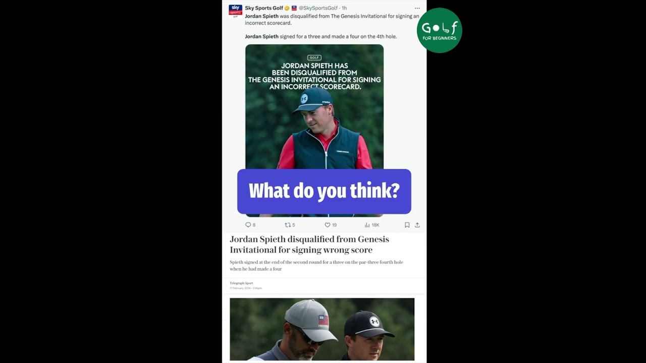Jordan Spieth disqualified from The Genesis Invitational – PGA TOUR #golf #short Jordan Spieth disqualified from The Genesis Invitational - PGA TOUR #golf #short