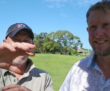 Quick 9 holes at Virginia and catch up with Richo