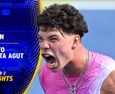 Ben Shelton vs. Roberto Bautista Agut Highlights | 2024 US Open Round 2