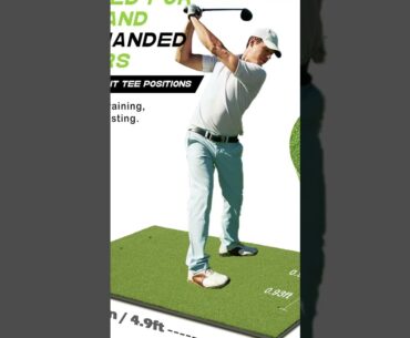 Golf Mat, Golf Hitting Mats Practice Outdoor Indoor, Artificial Turf Golf Practice Swing Mats with 9