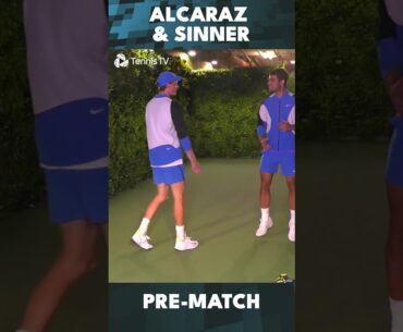 Wholesome Alcaraz & Sinner Pre-Match 🥰