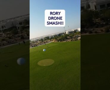 Rory McIlroy Hits Drone Out Of The Sky 🚀  #golf