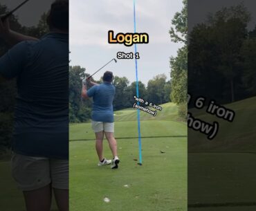 Par 3 vs LONGEST Hitter I Know‼️           #golf #sports #challenge