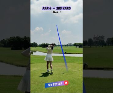 From Tee to Green || MyPutter ⛳️  #golf  #everyshots #golfgirl #womengolf #ladygolfers #กอล์ฟ