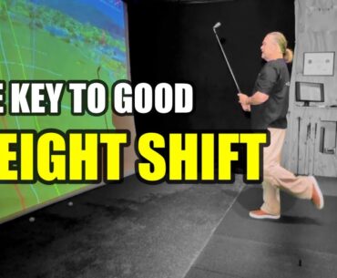 The key to good weight shift and also my secret. 😊