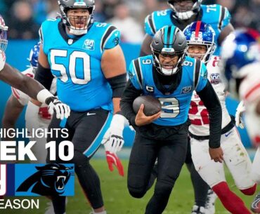 New York Giants vs. Carolina Panthers | 2024 Week 10 Game Highlights