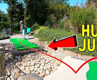The BIGGEST Jump We've Ever Seen at a Mini Golf Course!