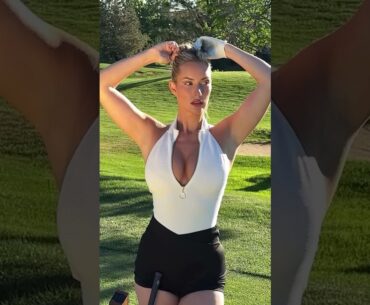 Amazing Golf Swing you need to see | Golf Girl awesome swing | Golf shorts | Paige Spiranac