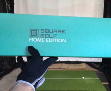 My New INDOOR Golf Simulator Featuring Square Golf Launch Monitor!