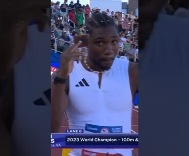 Noah Lyles Pulls Out Yu-Gi-Oh Card Before Race #yugioh