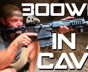 Shooting a Shorty 300 Win Mag in a Cave...