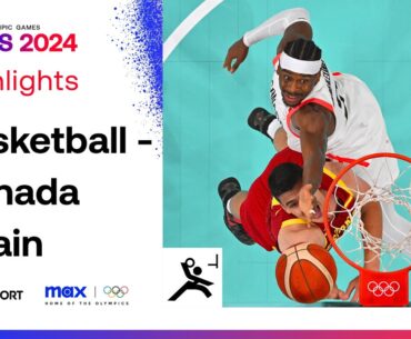 EPIC BATTLE 🏀 | Canada Vs Spain | Men's Basketball | Paris 2024 Olympics | #Paris2024