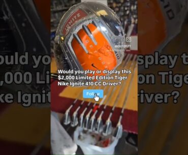 Play it or display it? #tigerwoods #golf #golfequipment