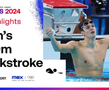 WHAT A WIN! 🔥 | Men's Swimming 200m Backstroke Highlights | #Paris2024