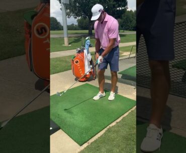 Golf tee drill to improve the takeaway