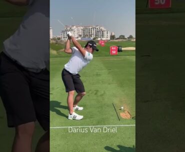 Darius Van Driel golf swing Abu Dhabi HSBC championship 2024 #golf #golfswing #golfer