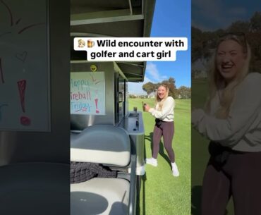 Awkward exchange with a cart girl 🤦‍♂️ don’t be this guy 👊 #golf #cartgirl