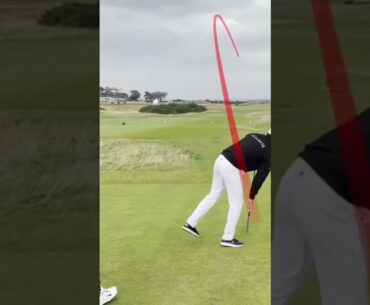 Kills It - 377 yard drive! Haotong Li puts his drive 14 yards from the hole on Hole 3, St Andrews