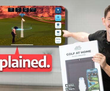 Golf at Home: No Ball Golf Simulator EXPLAINED (unboxing, setup, gameplay)