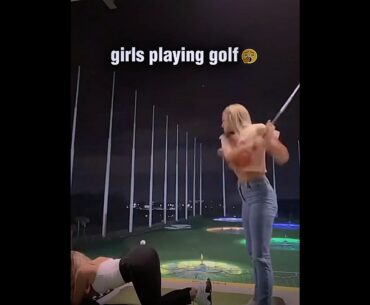 Girls playing golf vs boys playing golf ☠️ #trollface #edit #troll