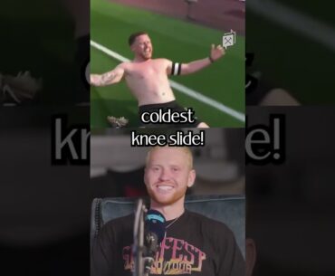 Behzinga reacts to his goal at the London Stadium #shorts #westham #sidemen