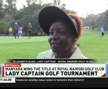 Lucy Manyara is the overall winner of this year's Lady Captain Prize Golf Tournament