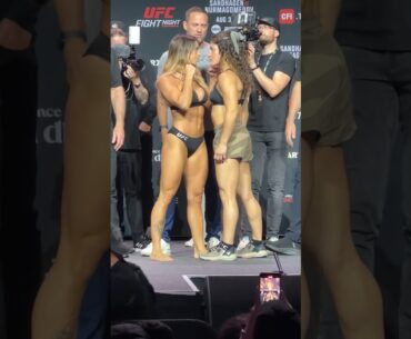 😮 MACKENZIE DERN VS LOOPY GODINEZ FACE OFF AT UFC ABU DHABI